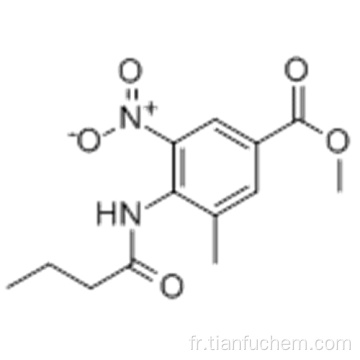 4- (butyrylamino) -3-méthyl-5-nitrobenzoate de méthyle CAS 152628-01-8